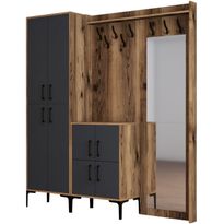 Säilytyskokonaisuus peilillä Linento Furniture Berlin ABC, eri värejä