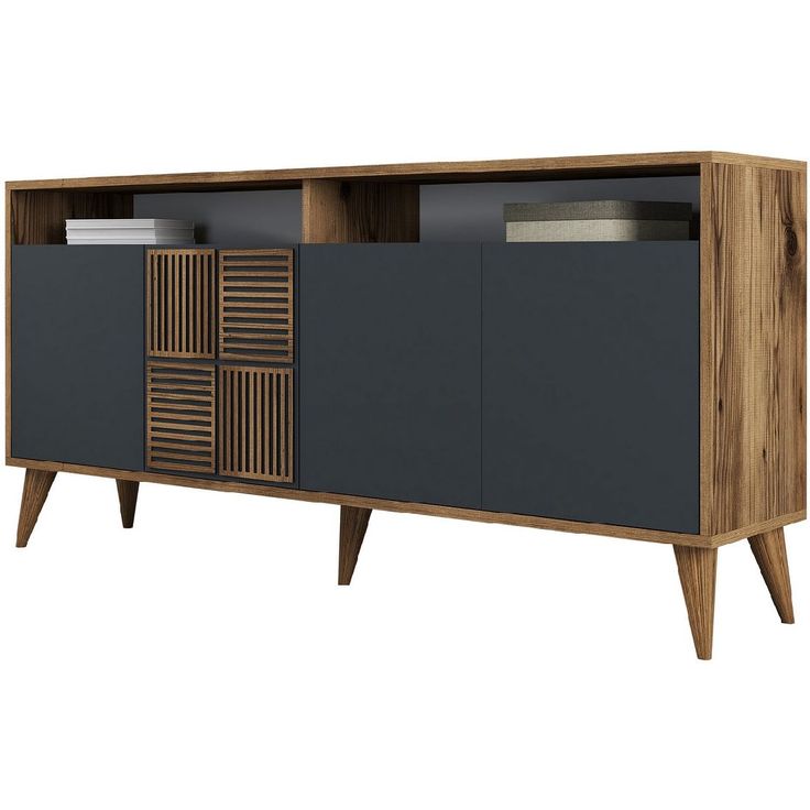 Senkki Linento Furniture Milan 160 pähkinä/antrasiitti