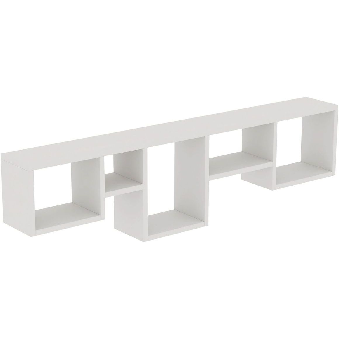 Seinähylly Linento Furniture Amanos, leveys 120cm, valkoinen