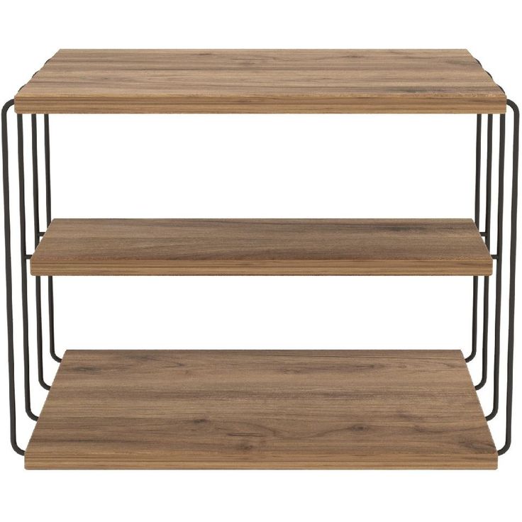 Sivupöytä Linento Furniture Lifon Atlantic Pine/musta