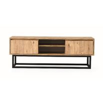 TV-taso Linento Furniture Belinda 180 mänty/musta