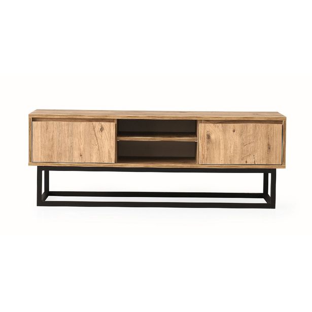 TV-taso Linento Furniture Belinda 180 mänty/musta