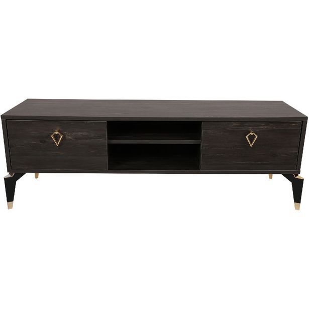 TV-taso Linento Furniture Posh tummanruskea
