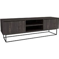 TV-taso Linento Furniture Escape 140 Rebab tummanruskea/musta