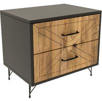 Yöpöytä Linento Furniture Felicita antrasiitti/tammi
