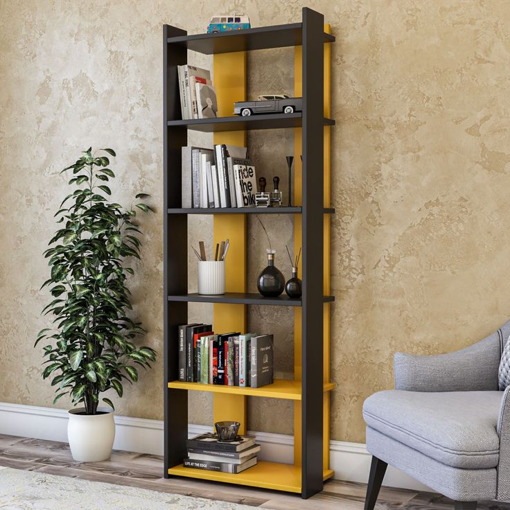 Kirjahylly Linento Furniture Sakran, 63x180cm