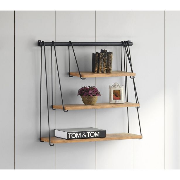 Seinähylly Linento Furniture Zihon, ruskea