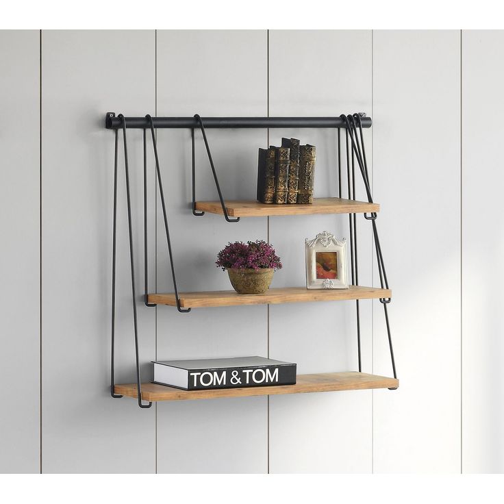 Seinähylly Linento Furniture Zihon, ruskea