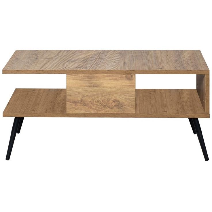 Sohvapöytä Linento Furniture Bukle, leveys 90cm, ruskea/musta