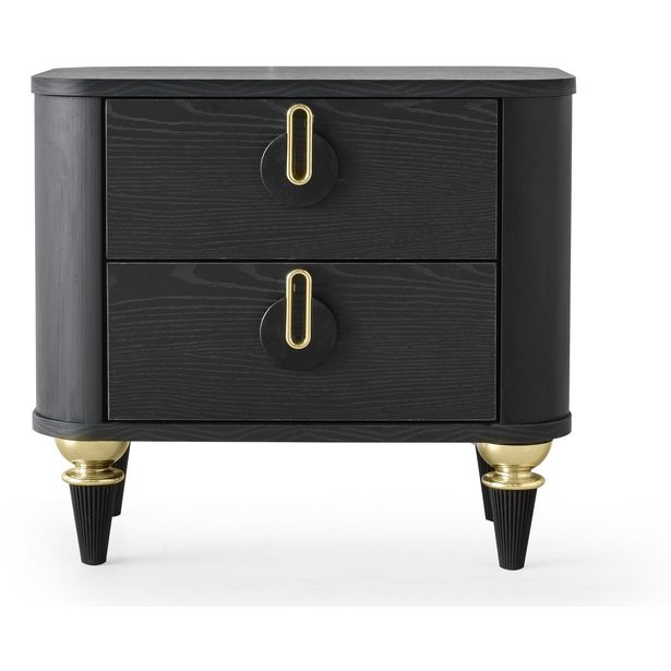 Yöpöytä Linento Furniture Royal Komodin musta