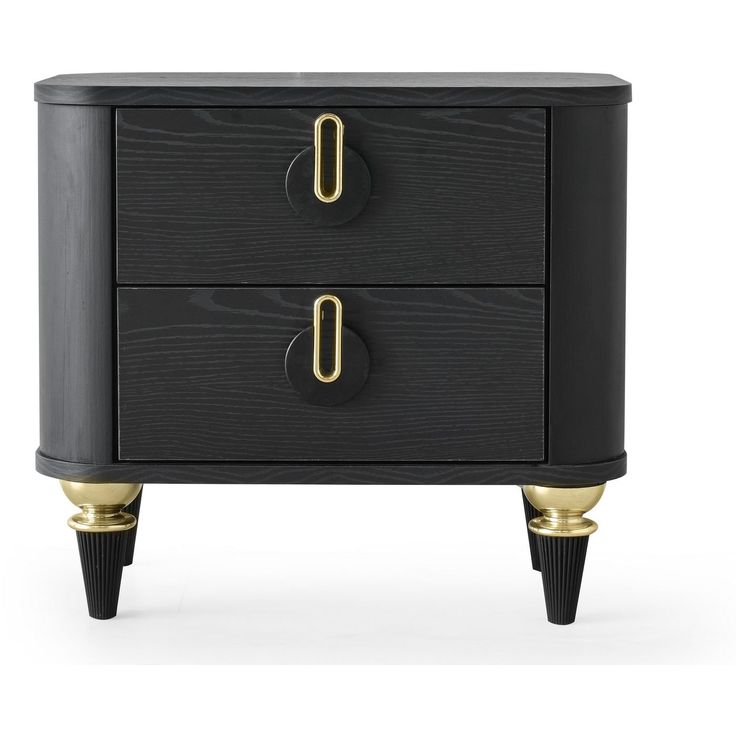 Yöpöytä Linento Furniture Royal Komodin musta