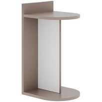 Apupöytä Linento Furniture Dom, beige/valkoinen