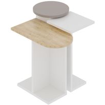 Sarjapöytä Linento Furniture Mund, 3-osainen, valkoinen/tammi/beige