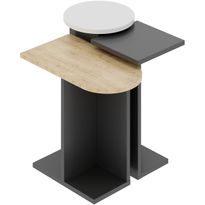 Sarjapöytä Linento Furniture Mund, 3-osainen, antrasiitti/tammi/valkoinen