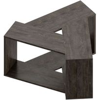 Sohvapöytä Linento Furniture Trio, tummanruskea