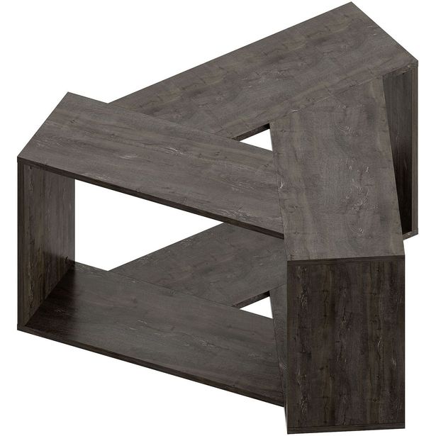 Sohvapöytä Linento Furniture Trio, tummanruskea