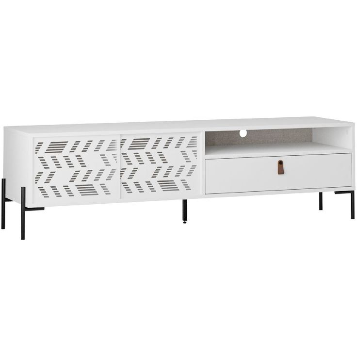 TV-taso Linento Furniture Dionysos valkoinen