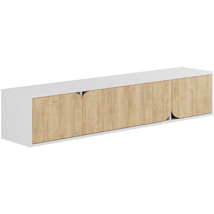 TV-taso Linento Furniture Spark 180 valkoinen/tammi