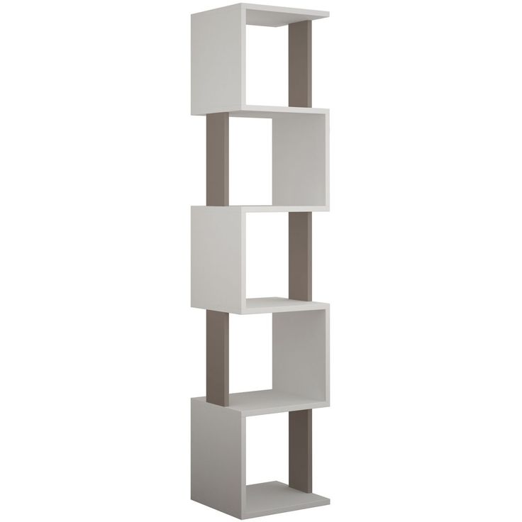 Kirjahylly Linento Furniture Piri, valkoinen/beige
