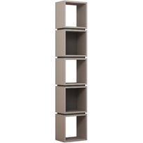 Kirjahylly Linento Furniture Multi antrasiitti/mokka