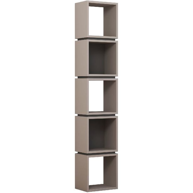 Kirjahylly Linento Furniture Multi antrasiitti/mokka