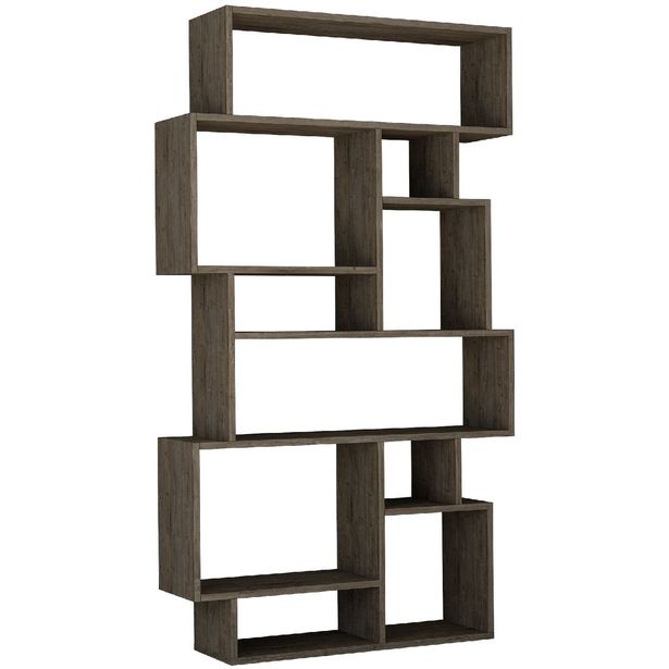 Kirjahylly Linento Furniture Karmato tummanruskea