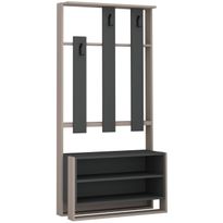 Säilytyskokonaisuus Linento Furniture Chester, beige/antrasiitti