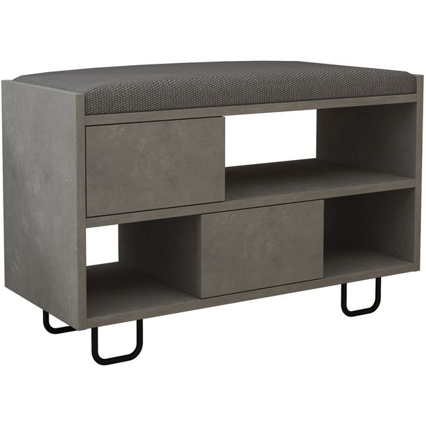 Kenkäkaappi Linento Furniture Troy, harmaa