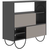 Kenkäkaappi Linento Furniture Norfolk, vaaleanruskea/antrasiitti