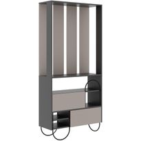 Säilytyskokonaisuus Linento Furniture Norfolk, vaaleanruskea/antrasiitti