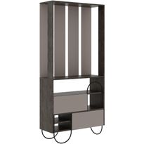 Säilytyskokonaisuus Linento Furniture Norfolk, vaaleanruskea/tummanruskea