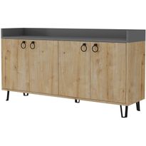 Senkki Linento Furniture Dea, ruskea/harmaa