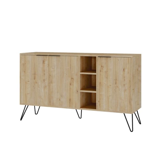 Sivukaappi Linento Furniture Clara, ruskea