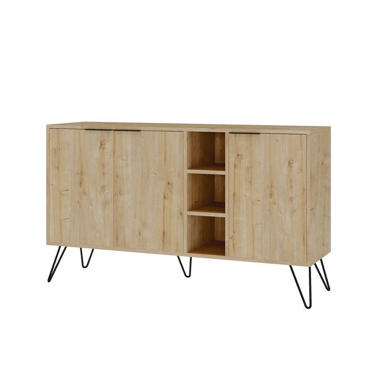 Sivukaappi Linento Furniture Clara, ruskea