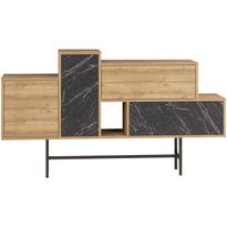 Senkki Linento Furniture Hermes, ruskea/musta
