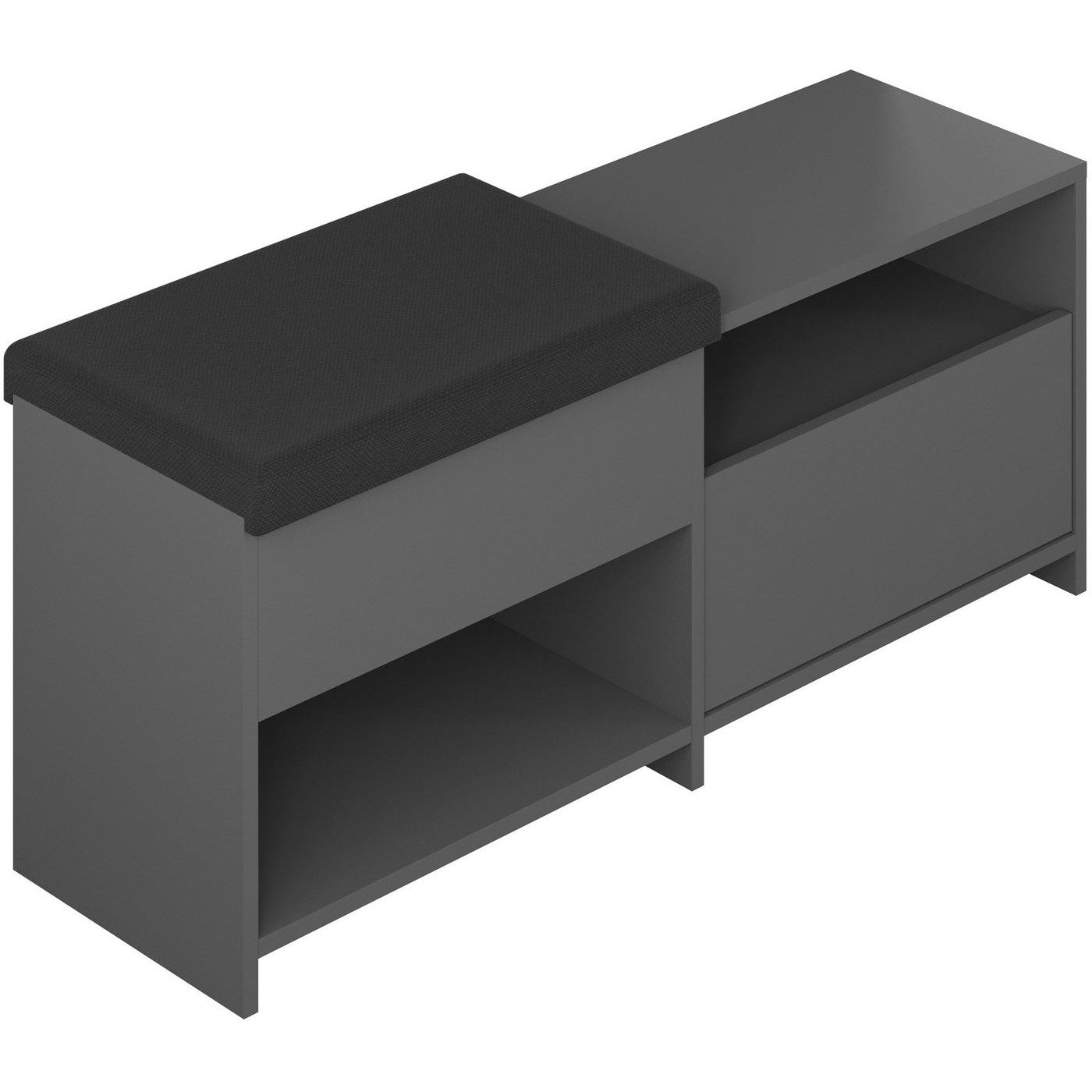 Kenkäkaappi Linento Furniture Filux antrasiitti