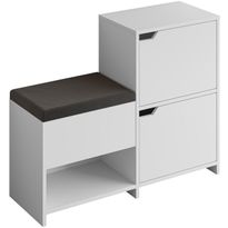 Kenkäkaappi Linento Furniture Haven valkoinen, Verkkokaupan poistotuote