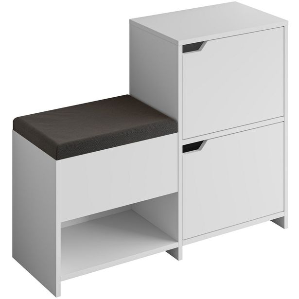 Kenkäkaappi Linento Furniture Haven valkoinen