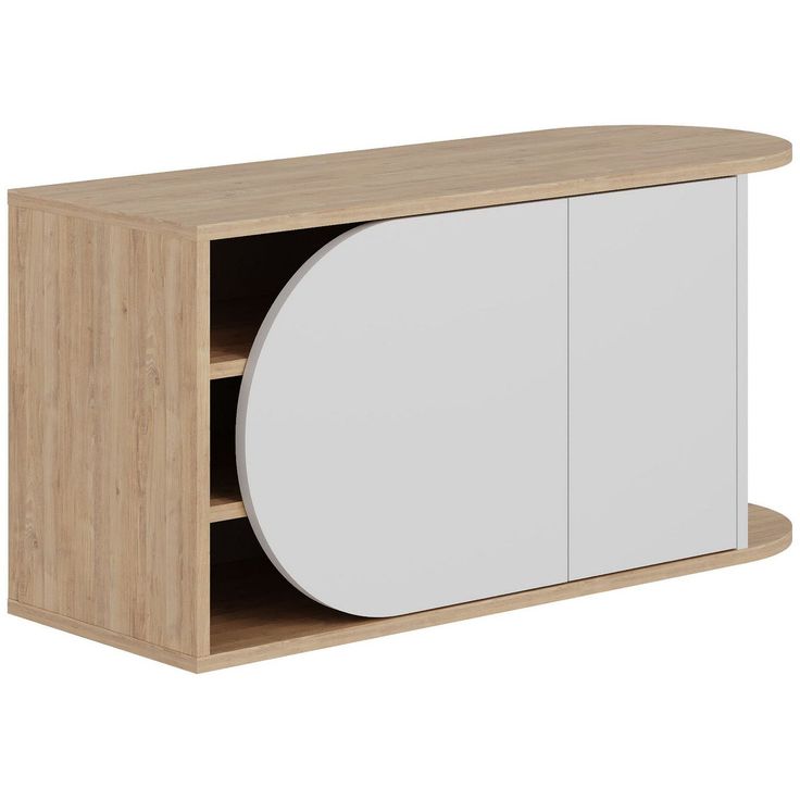 Kenkäkaappi Linento Furniture Nova tammi/valkoinen