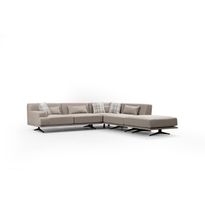 Avokulmasohva Linento Furniture Bentley, oikea, beige
