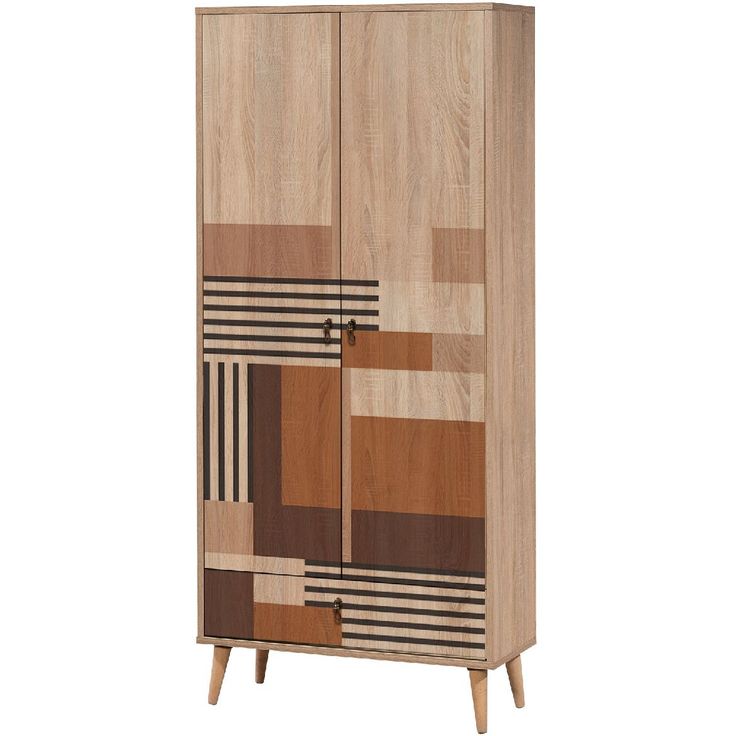 Vaatekaappi Linento Furniture City Colorblock 80cm