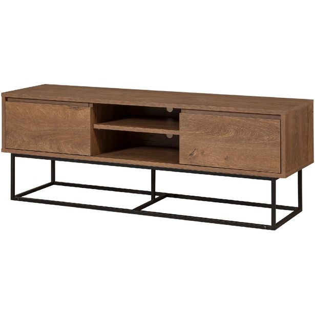 TV-taso Linento Furniture Rodez 140 pähkinä/musta