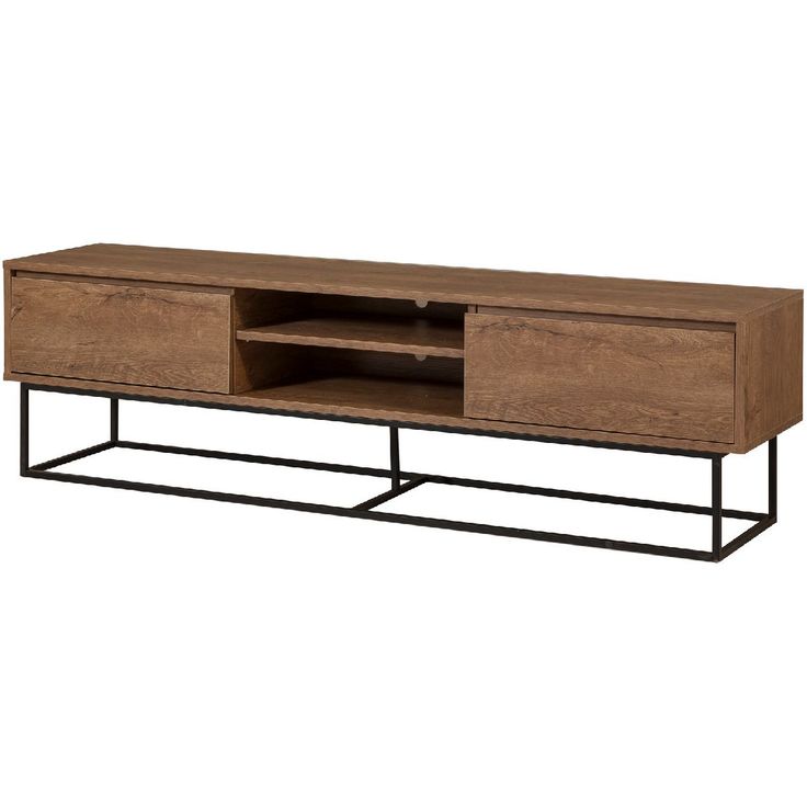 TV-taso Linento Furniture Rodez 180 pähkinä/musta