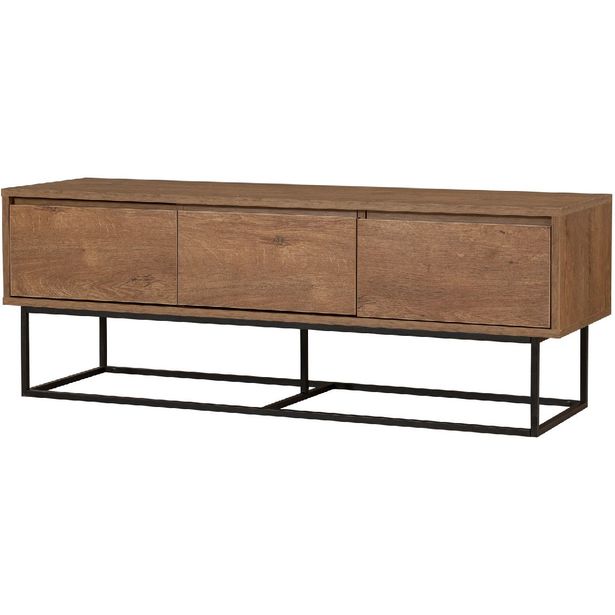 TV-taso Linento Furniture Milo 140 pähkinä/musta