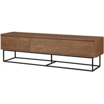 TV-taso Linento Furniture Milo 180 pähkinä/musta