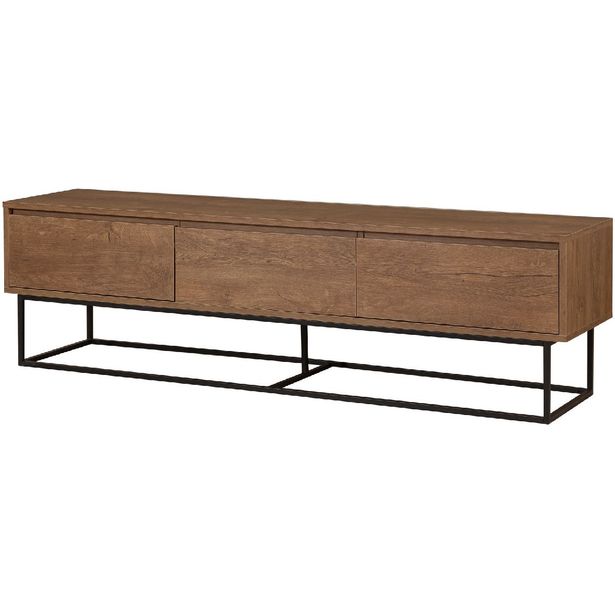 TV-taso Linento Furniture Milo 180 pähkinä/musta