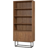 Kirjahylly Linento Furniture Rea pähkinä/musta