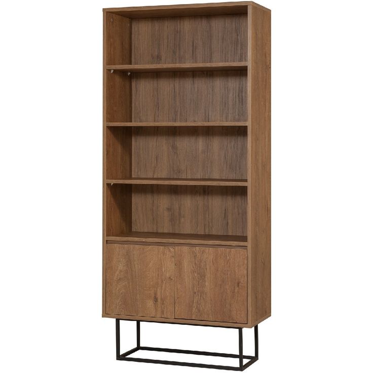 Kirjahylly Linento Furniture Rea pähkinä/musta