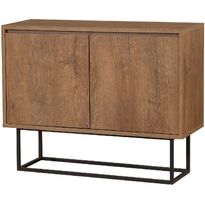 Sivupöytä Linento Furniture Zuri pähkinä/musta