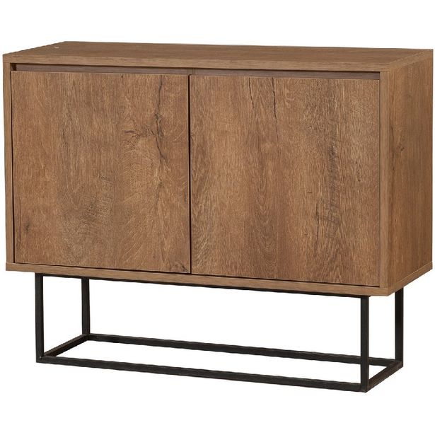 Sivupöytä Linento Furniture Zuri pähkinä/musta